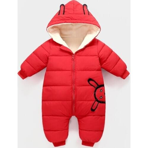 Newborn Rompers Toddler Baby Boys Winter Coat HOT SALE 2020 Baby Winter Jumpsuit Plus Velvet Thick Down Cotton Baby Snowsuit