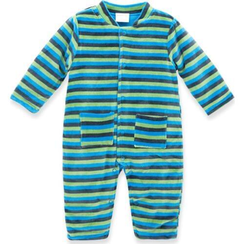 2019 Honeyzone Baby Girls Romper Full Sleeve Cotton Striped Infant Boys Clothes ropa de bebe Baby Unisex Jumpsuits