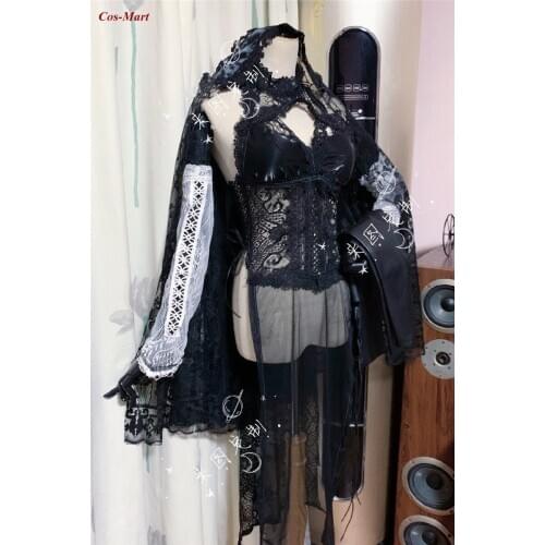 Hot Game NieR:Automata YoRHa 2B Cosplay Costume Fashion Black Cheongsam Female Party Role Play Clothing Custom-Make Any Size