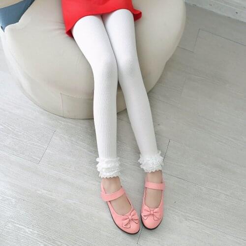 Girls Leggings Fille Warm Winter Trousers For Girl Leggin Cotton Lace Kids Toddler Pants Autumn Spring Kids Pencil Pants