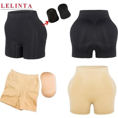 LELINTA Women Shaper High Waist Control Pants Slimming Briefs Shapewear Removable Hip Pad Corset Underwear