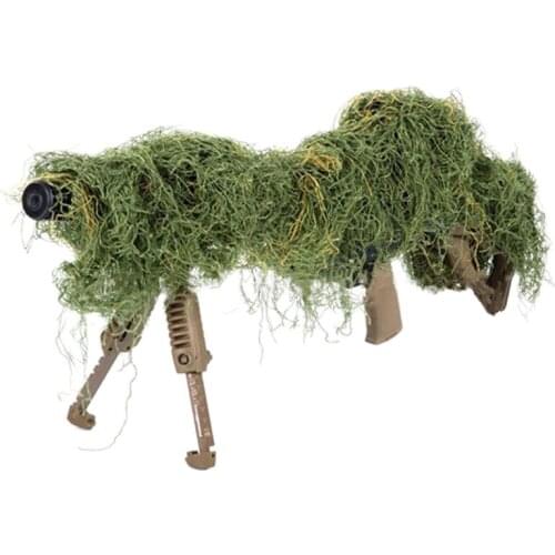 LOOGU Elastic Gun Rope Synthetic Thread Camouflage Paintball Airsoft Rifle Wrap Cover Hunting Ghillie Suit Gun Accessories 1.2m