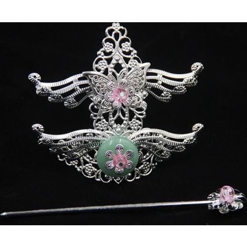 Vintage hair crown accessories halloween cosplay warrior cosplay head wear prince cosplay hair decoration swordsman hairpin