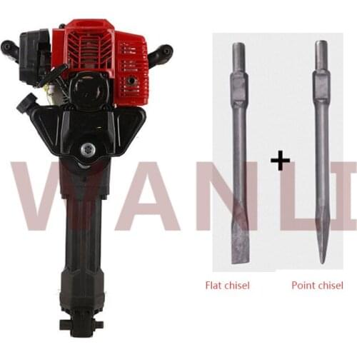 Model 100 Gasoline Pick Two-Stroke Rock Drill 1900w Multi-Function Gravel Trencher Transplanting And Soil Excavation Tools