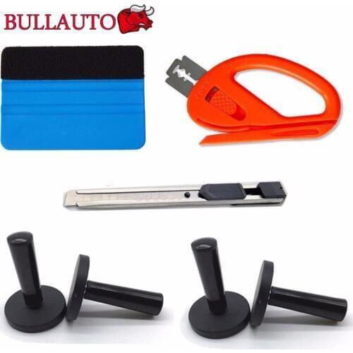 7pcs Car Wrapping Installation Tools Kit 3M Squeegee Snitty Cutter Magnet Holder