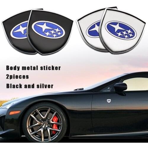 3D Metal Car Sideways Emblems Badge Stickers For Subaru Forester 2009 2014 2019 Outback Impreza Legacy XV 2019 STI Accessories