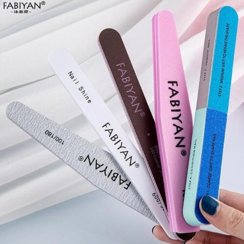 Sandpaper Nail Art File Set Manicure Buffer Block Pedicure Double-sided Buffing Sanding Remover Cuticle Tool Grit 100/180/240