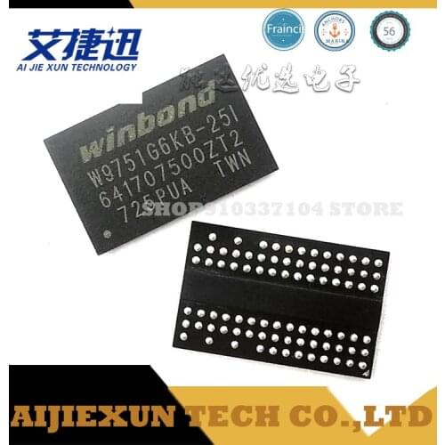 10pcs/lot W9751G6KB25I DDR2 W9751G6KB-25I FBGA84 Memory IC CHIPS NEW AND ORIGIANL