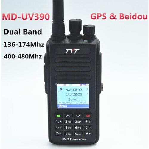 Updated MD-390 DMR Digital Mobile Two Way Radio/Walkie Talkie MD-UV390 Waterproof IP67 Dual Band CTCSS/DCS Transceiver with GPS