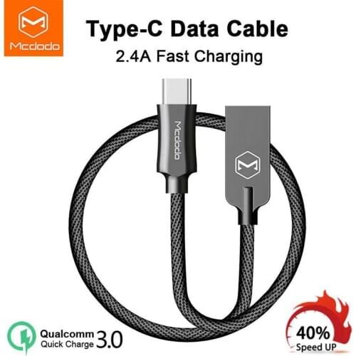 MCDODO Original Type C usb Cables Fast Charging Type C Data Cable For oppo Samsung Galaxy S9 Huawei P10