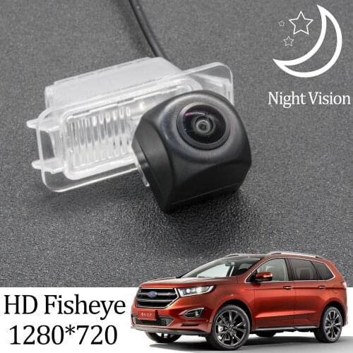 Owtosin HD 1280*720 Fisheye Rear View Camera For Ford Edge SUV MK2 2015 2016 2017 2018 2019 Car Backup Reverse Parking Monitor