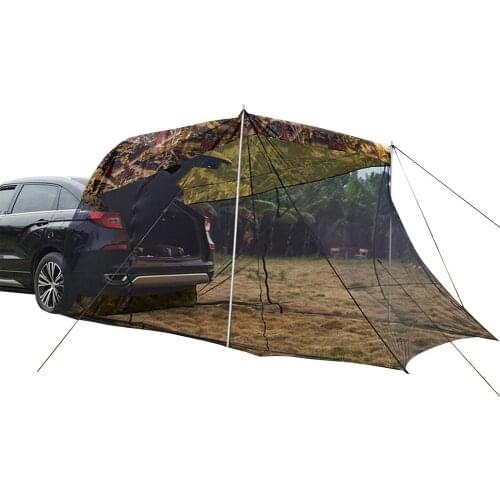 Car Trunk Tent Waterproof Auto Side Awning Rear Extension Sunshade Tent For Self-driving Travel Camping Picnic Tail Tent