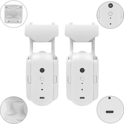 Tuya Blue-tooth Connected Curtain Robot Remote Controller Rechargeable Smart Curtain Robot with Liumination Temperature Sensor