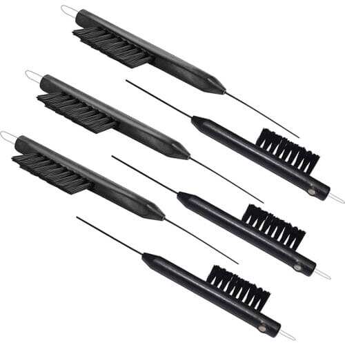 Hearing Aid Cleaning Brush with Magnet, Wax Loop and Vent Cleaner (Pack of 6 Brushes)