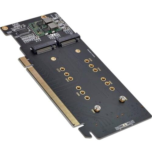 Xiwai 4X NVME M.2 AHCI to PCIE Express 3.0 Gen3 X16 Raid Card VROC Raid0 Hyper Adapter