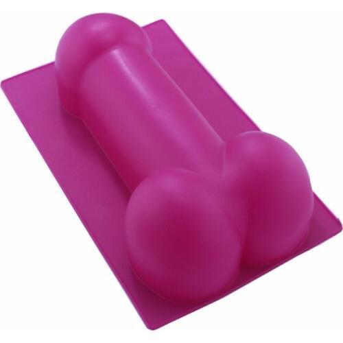 Funny Birthday Bakeware Tools Baking Pastry Mould Penis Shape Silicone Mold Chocolate Ice Cake Baking Moulds