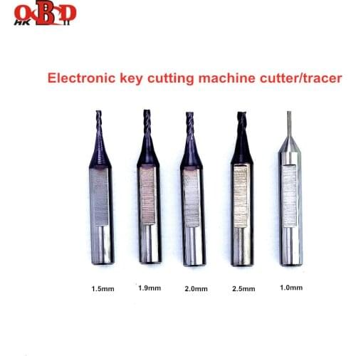 1.5/1.9/2.0/2.5mm Raise Electronic Key Cutting Copy Making Machine Parts Accessories Sets Tools Bits Probe for Milling Cutter