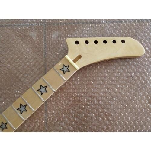 1pcs New Maple 22 Fret Electric Guitar Neck Banana headstock For ST style parts