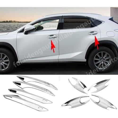 4PCS For Lexus RX350 RX450H 2016-2020 Chrome Side Car Door Handle Cover handle bowl Cover Trim Molding Car Accessories