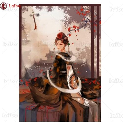 Diamond painting new Retro art, japanese woman 5d diamond embroidery cross stitch full square round 3D DIY home decor gift