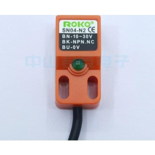 Free shipping high quality Original new ROKO SN04-N2 SN04-N P square type proximity switch sensor NPN three-wire normally open