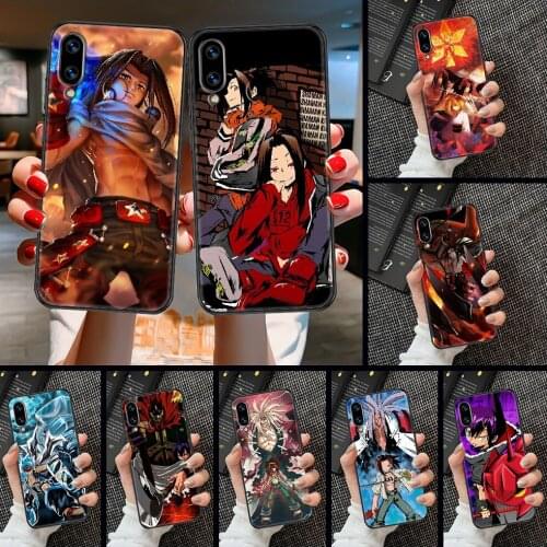 Anime Shaman King Phone case For Huawei Honor 6 7 8 9 10 10i 20 A C X Lite Pro Play black painting waterproof luxury shell