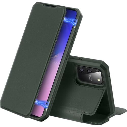 For Samsung Galaxy S10 Lite/ A91 DUX DUCIS Skin X Series Leather Wallet Case Flip Case Magnetic Closure Super Fashion Top PU+TPU