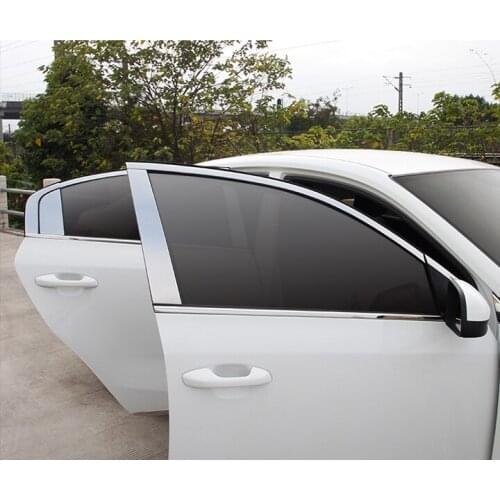 For KIA K2 2017 window trim Bright stick Stainless steel