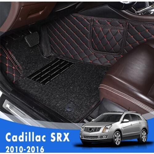 Double Layer Wire Loop Carpets Car Floor Mats For Cadillac SRX 2016 2015 2014 2013 2012 2011 2010 Protect Floorliners Tapis