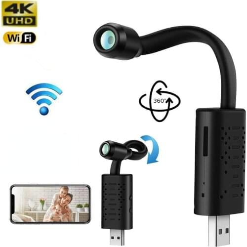 New U21 HD Smart Mini Wifi USB Camera Real-time Surveillance IP Camera AI Human Detection Loop Recording Mini camera