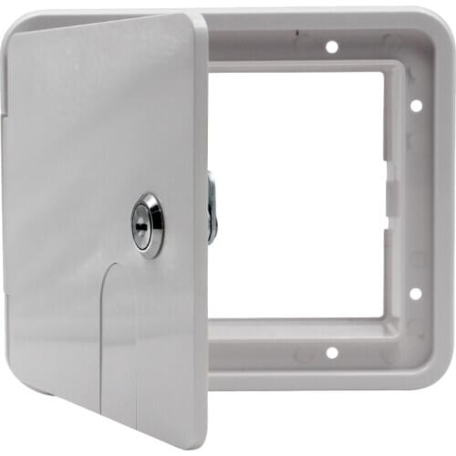 Boat Square Electric Cable Hatch Access Door & 2 Keys Electric Power Cord Cable Hatch For Marine RV Yacht Motorhome Camper