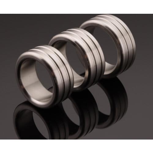 26mm 28mm 30mm Penis Cock Ring Male Head Glans Stimulating Adult Metal Lock Fine Ring For Men Delay Ejaculation Stainless Steel