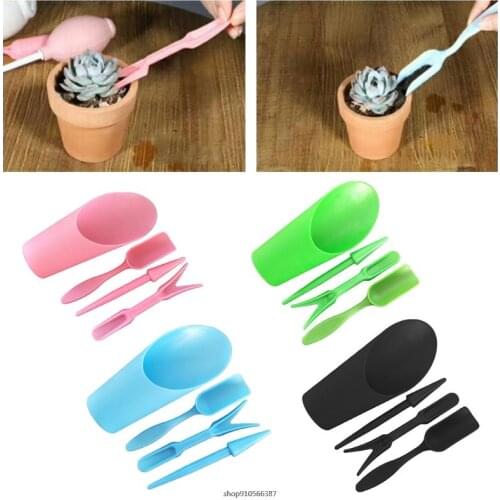4Pcs Garden Planter Kit Sowing Shovel Scoop Bucket Spoon Succulents Seedlings Tool Bonsai Fertilizer Drilling Device DIY au4 21