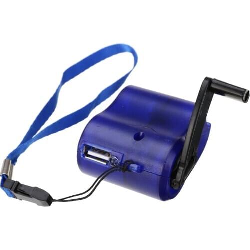 Outdoor Emergency Charger Portable Hand Power Charger Emergency Power USB Hand Crank SOS Phone Charger Camping Survival Tool