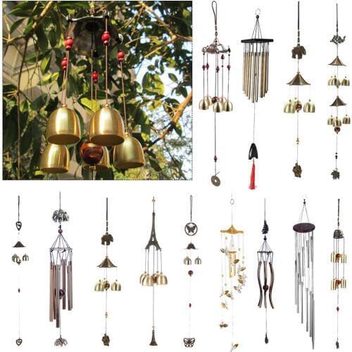 Outdoor Living Wind Chimes Yard Garden Tubes Bells Copper Antique Windchime Wall Hanging Home Decor Decoration Wind Chimes