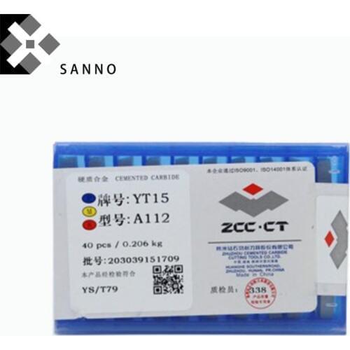YT14 YT15 YW2 YG6 YG8 A112 high hardness 40PCS cnc carbide welding turning blade inserts brazed insert