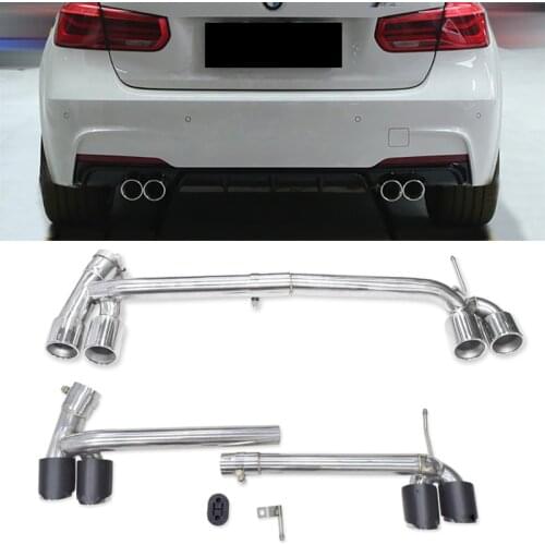 2 to 4 Muffler tip tailpipe Car Exhaust Pipe stainless steel Muffler fit 2013-2016 BMW F30 F35 3 Series 320i 318i M Sport