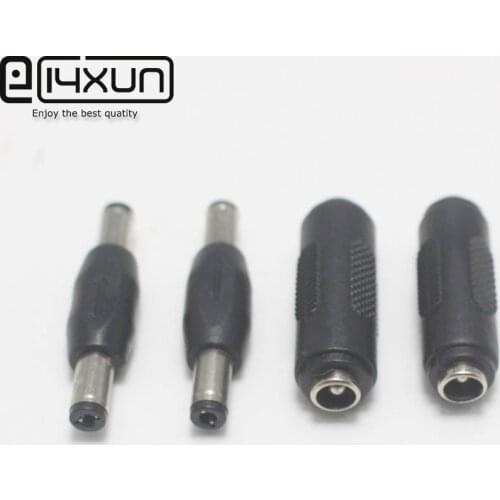 1pcs DC Conversion Head Jack double male to male 5.5*2.1mm 5.5x2.5MM Female to Female Panel Mounting Adapter Connector Plug