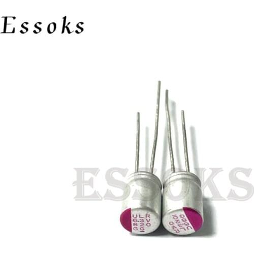 10pcs 6.3V 820uF 6X9 6X11 8X8 8X12 10X12 mm Super Low ESR 6.3V820uF For Motherboard Solid Capacitor Capacitors