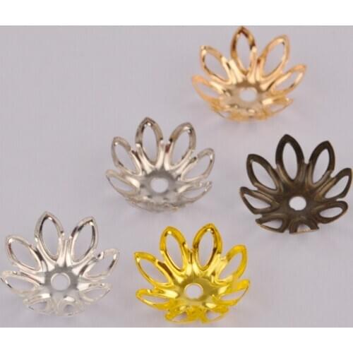 1000Pcs Flower Shape Beads Caps Jewelry Findings Spacer Beads For Jewelry Making Charms Necklace Bracelets Earrings