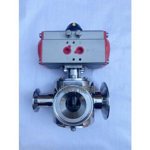 304 Paste Filling Machine Rotary Valve Pneumatic Filling Machine Parts Three-way Rotary Valve