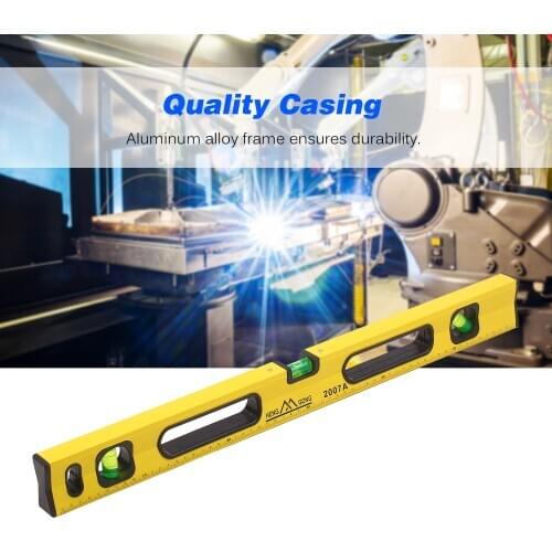 60cm Aluminum Alloy Spirit Level Strong Magnetic Heavy-duty Level Gauge High-precision Level Ruler Practical Measuring Tool