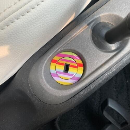 Car Interior Accessories Luminous Car Ignition Keyhole Ring Stickers Key Switch Decoration Ring For Mercedes Smart 451 Fortwo