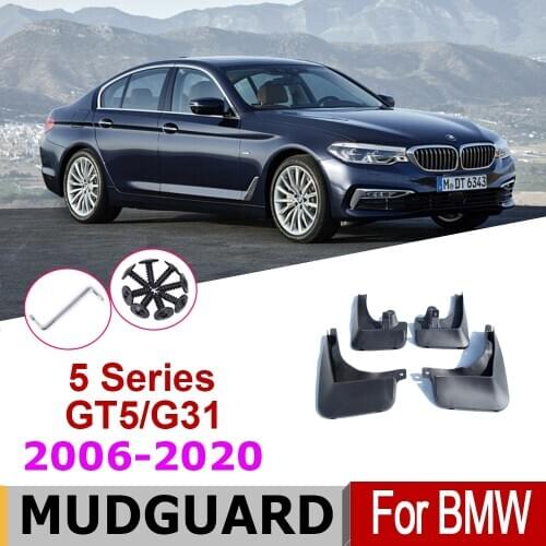 Car Mudflap For BMW G30 5 series E60 E61 F10 F11 G31 F07 GT5 2020-2006 Fender Mud Flaps Guard Splash Flap Mudguards Accessories