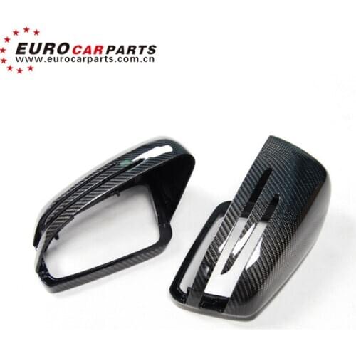 W204 carbon finber side mirror cover fit for A C CLS E CLA Class W204 W207 W212 W176 W218 W221 carbon mirror cover