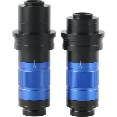 300X 450X Digital Monocular Continuous Zoom Microscope C-Mount Lens 0.7X-5.6X Magnification For Industrial Camera HDMI VGA USB