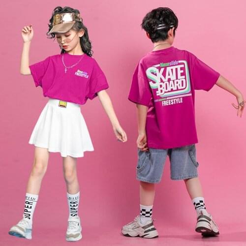 Childrens Performance Clothes 2021 Summer Student Cheerleading Clothing Set Boys & Girls Jjazz Dance Performance Costume X547