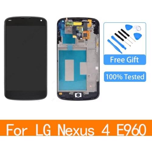 For LG Google Nexus 4 E960 LCD Display Digitizer Screen Touch Panel Sensor Assembly Replacement Parts
