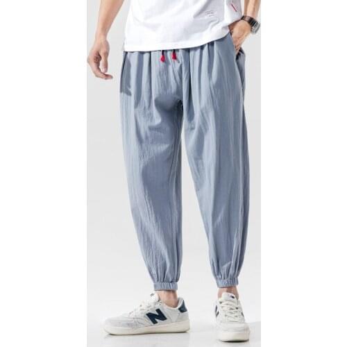 Mens Joggers Harem Pants Man Black Comfortable Pant Nice Summer Casual Streetwear Loose Trouser Japanese Trendy Sweatpants
