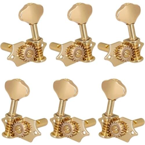 1:18 Guitar String Tuning Pegs Tuner Machine Heads Knobs Tuning Keys For Acoustic Or Electric Guitar 3L3R